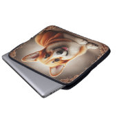 Stilvoll realistische Farbenpracht an der Grenze C Laptopschutzhülle (Vorne Knopf)