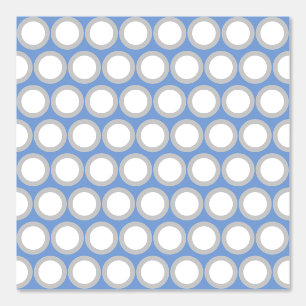 Stilvoll Retro Beachy Blue White Polka Dots Muster Tapete