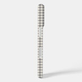 Stilvoll Retro Gray Gingham Kariertes Muster Case-Mate iPhone Hülle (Rückseite / Rechts)