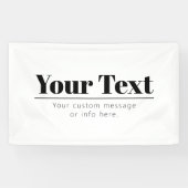 Stilvoll Retro-moderner Text | Schwarz und Weiß Banner (Horizontal)