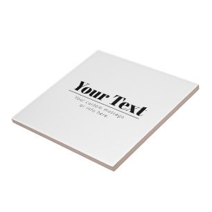 Stilvoll Retro-moderner Text   Schwarz und Weiß Fliese