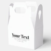 Stilvoll Retro-moderner Text | Schwarz und Weiß Geschenkschachtel (Geöffnet)