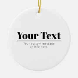 Stilvoll Retro-moderner Text | Schwarz und Weiß Keramik Ornament