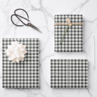 Stilvoll Retro Schwarz-weiß Gingham Kariertes Must