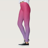 Stilvoll rosa bis Lila glänzend Leggings (Links)