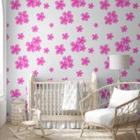 Stilvoll rosa Blume Peel and Stick