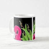 Stilvoll rosa Flamingo Bird Kaffeetasse (Vorderseite Links)