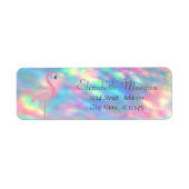 Stilvoll, rosa Flamingo Holographic Opal (Vorne)