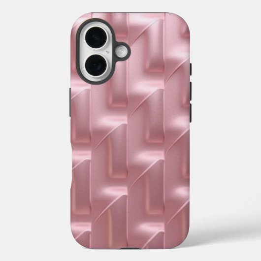 Stilvoll rosa geometrisches Muster - trendy & prot Case-Mate iPhone Hülle (Rückseite)