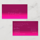 Stilvoll rosa Gradient Mirror Schriftart Classic M Visitenkarte (Vorne/Hinten)