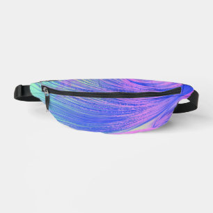 Stilvoll rosa Lila Abstrakte Feathers Bauchtasche