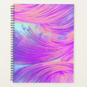 Stilvoll rosa Lila Abstrakte Feathers Planer (Vorderseite)