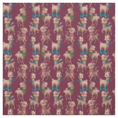 Stilvoll rosa Llamas Stoff (Muster)