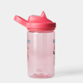 Stilvoll rosa Llamas Trinkflasche (rechts)