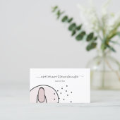 Stilvoll rosa Modern Makeup Salon Nail Visitenkarte (Stehend Vorderseite)