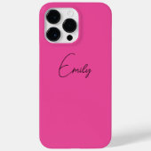 Stilvoll rosa Personalisierter iPhone-Case-Script- Case-Mate iPhone Hülle (Rückseite)