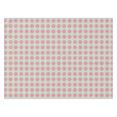 Stilvoll rosa Polka Dots Hellgrüner Hintergrund Tischdecke (Vorderseite (Horizontal))