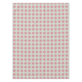 Stilvoll rosa Polka Dots Hellgrüner Hintergrund Tischdecke (Vorderseite)