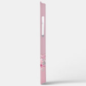 Stilvoll rosa Rosa Glitzer Tropfen Case-Mate iPhone Hülle (Rückseite / Links)