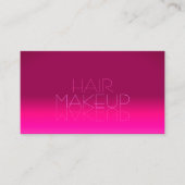 Stilvoll rosa strahlender Chic Mirror Schriftart m Visitenkarte (Vorderseite)