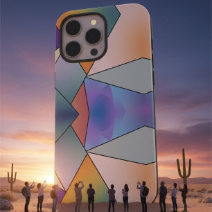 Stilvoll rosa und blau Marmor Moderne Ästhetik iPhone 16 Pro Max Hülle
