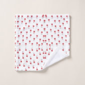 Stilvoll rosa Wildblumen Badhandtuch Set (Waschlappen)