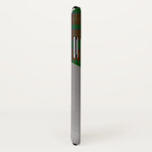 Stilvoll rot & grün Kariert & Aluminium Look Case-Mate iPhone Hülle (Hinten/Rechts)