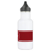 Stilvoll rot und weiß edelstahlflasche (Rechts)
