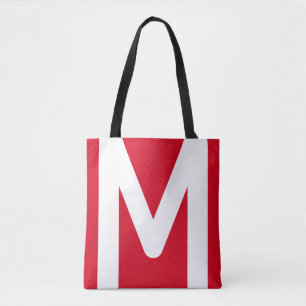 Stilvoll Rot und Weiß Tasche