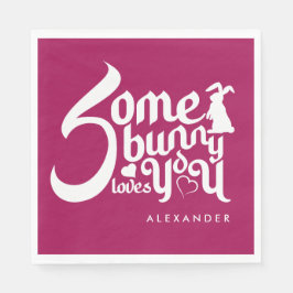 Stilvoll rot-weiß-sonniger Pun Mittelalterlicher T Serviette