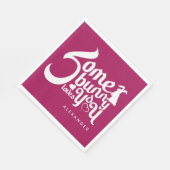 Stilvoll rot-weiß-sonniger Pun Mittelalterlicher T Serviette (Ecke)