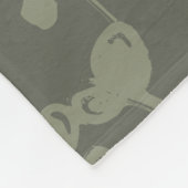 Stilvoll rustikale botanische Seite Grün Personali Fleecedecke (Ecke)