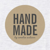 Stilvoll Rustikale, handgefertigte Imitate Kraft Etiketten (Design 1)