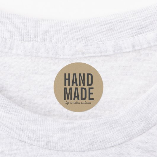 Stilvoll Rustikale, handgefertigte Imitate Kraft Etiketten (Befestigt)