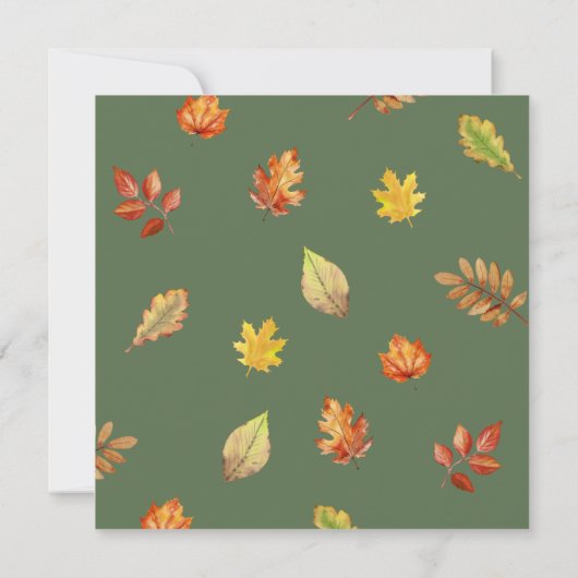 Stilvoll rustikaler Erntedank Freundliches Abendes Einladung (Rückseite)