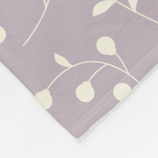 Stilvoll rustikales botanisches Muster Lilac Mit M Fleecedecke (Ecke)