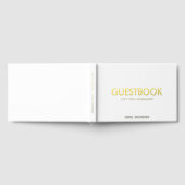 Stilvoll Sans Serif Modern Gästebuch (Voll)