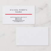 Stilvoll Schlicht, einfach, sauber, Beruflich Visitenkarte (Vorne/Hinten)