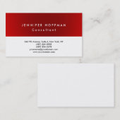 Stilvoll Schlicht, einfach, sauber, Beruflich Visitenkarte (Vorne/Hinten)