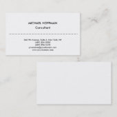 Stilvoll Schlicht schlicht Beruflich Visitenkarte (Vorne/Hinten)