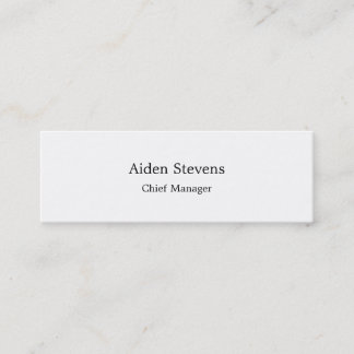 Stilvoll schlicht Schlicht Minimalistisch Mini Visitenkarte