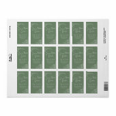 Stilvoll schlicht und elegant modern schlinggrün adressaufkleber (Vorne)