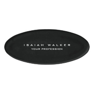Stilvoll Schlichte, einzigartige Special Black & W Namenschild