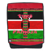 Stilvoll schwarz grüner Schild Hakuna Matata Rucksack (Vorderseite)