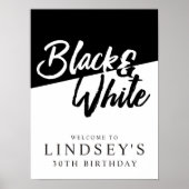 Stilvoll, schwarz und weiß poster (Vorne)