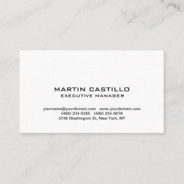 Stilvoll Schwarz-weiß Modernes Beruflich Visitenkarte