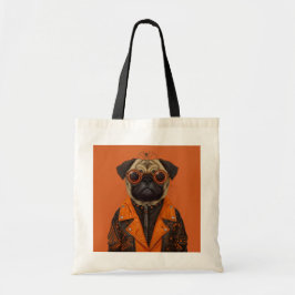 Stilvoll Spooky Mops Tote Bag Tragetasche