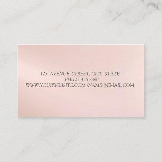 Stilvoll Stilvoller Silberner Glitzer Bokeh Lotus Visitenkarte (Rückseite)