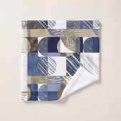 Stilvoll strukturiert geometrisch badhandtuch set (Waschlappen)