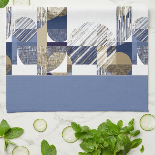 Stilvoll strukturiert geometrisch geschirrtuch (Gefaltet)